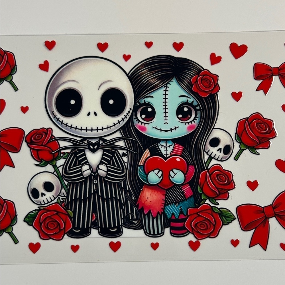 Jack & Sally Cup Decal